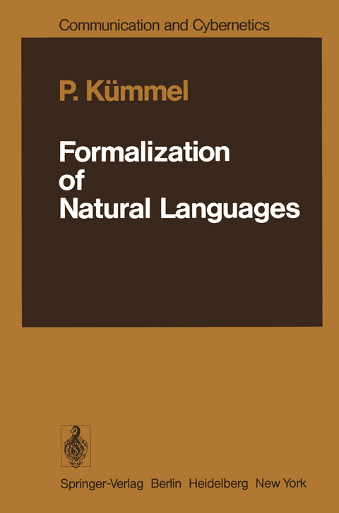 Formalization of Natural Languages - P. Kümmel