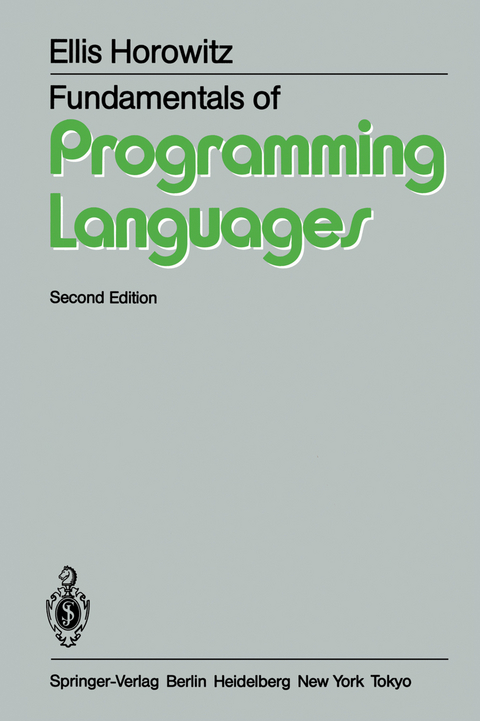 Fundamentals of Programming Languages - E. Horowitz