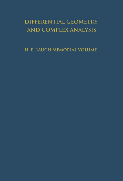 Differential Geometry and Complex Analysis - 