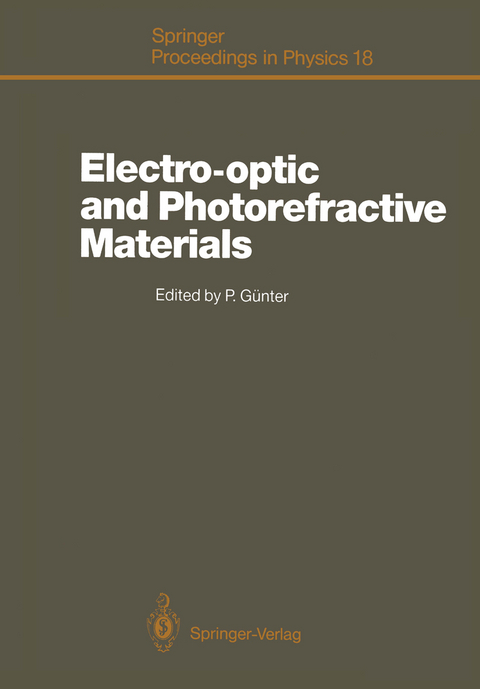 Electro-optic and Photorefractive Materials - 