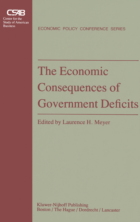 The Economic Consequences of Government Deficits - 