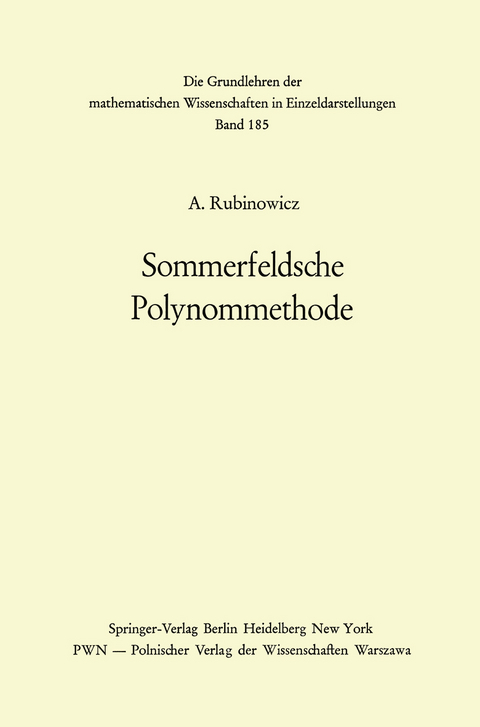 Sommerfeldsche Polynommethode - Adalbert Rubinowicz