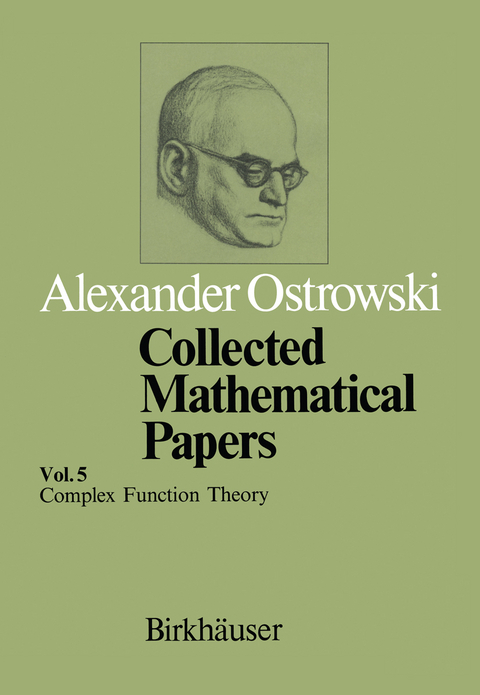 Collected Mathematical Papers - A. Ostrowski