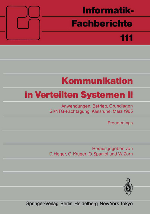 Kommunikation in Verteilten Systemen II - 