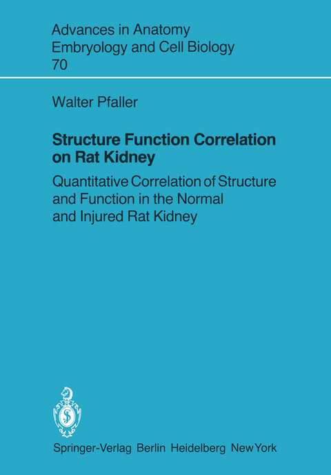 Structure Function Correlation on Rat Kidney - Walter Pfaller