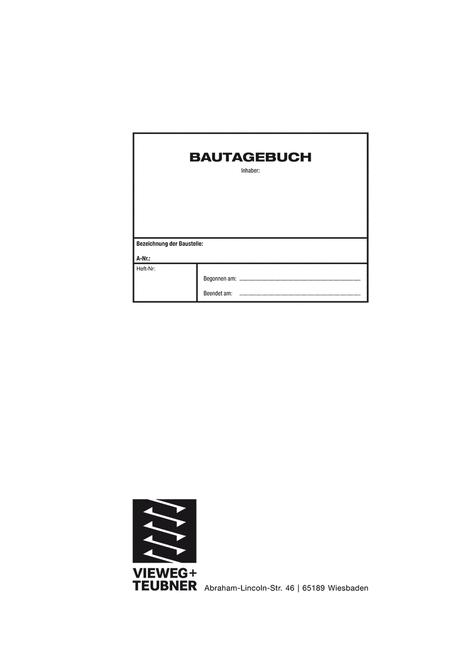 Bautagebuch - W. Daub