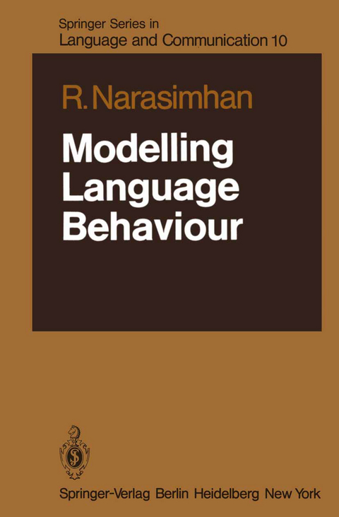 Modelling Language Behaviour - R. Narasimhan
