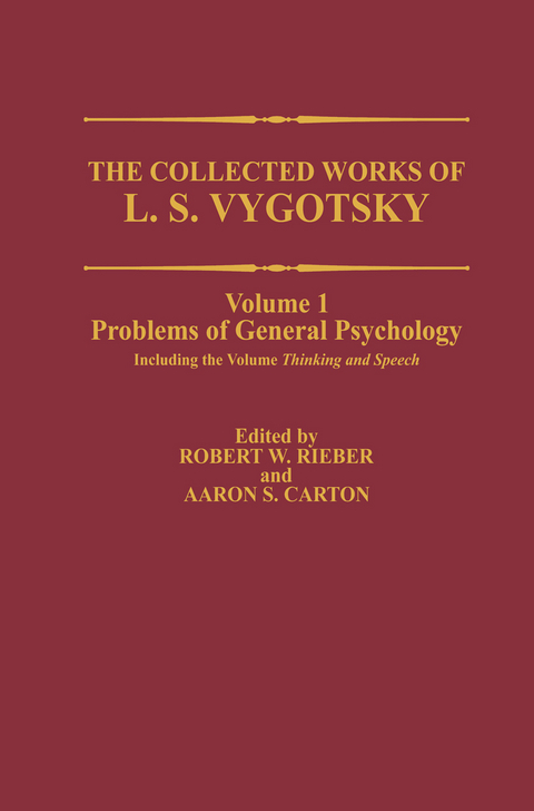 The Collected Works of L. S. Vygotsky - L.S. Vygotsky