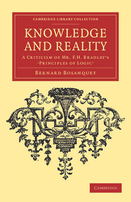 Knowledge and Reality - Bernard Bosanquet