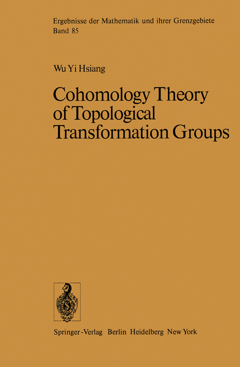 Cohomology Theory of Topological Transformation Groups - W.Y. Hsiang