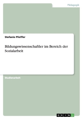 Bildungswissenschaftler im Bereich der Sozialarbeit - Stefanie Pfeiffer