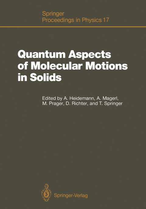 Quantum Aspects of Molecular Motions in Solids - 