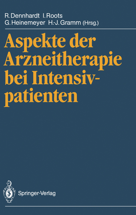 Aspekte der Arzneitherapie bei Intensivpatienten - 