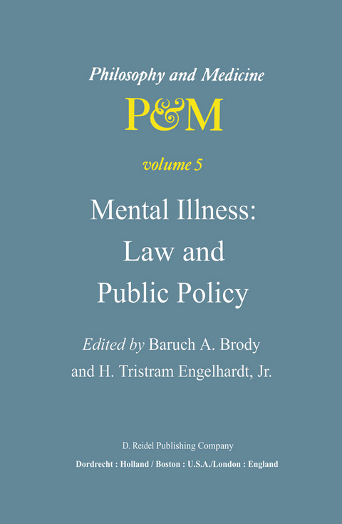 Mental Illness: Law and Public Policy - 