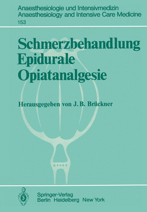 Schmerzbehandlung Epidurale Opiatanalgesie - 