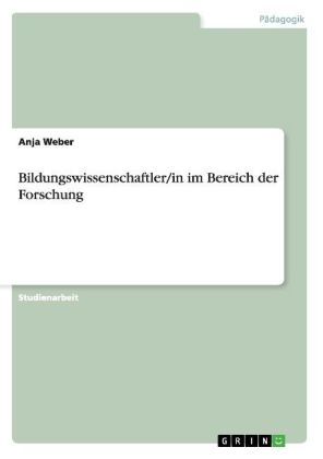 Bildungswissenschaftler/in im Bereich der Forschung - Anja Weber