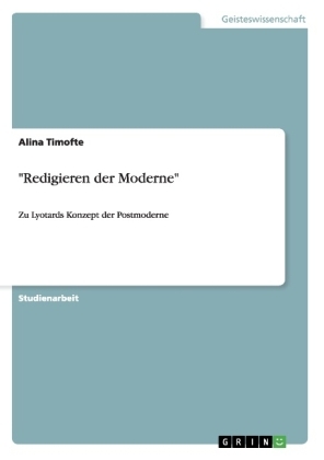 "Redigieren der Moderne" - Alina Timofte