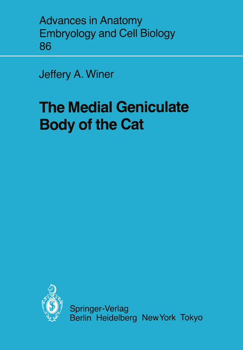 The Medial Geniculate Body of the Cat - J. A. Winer
