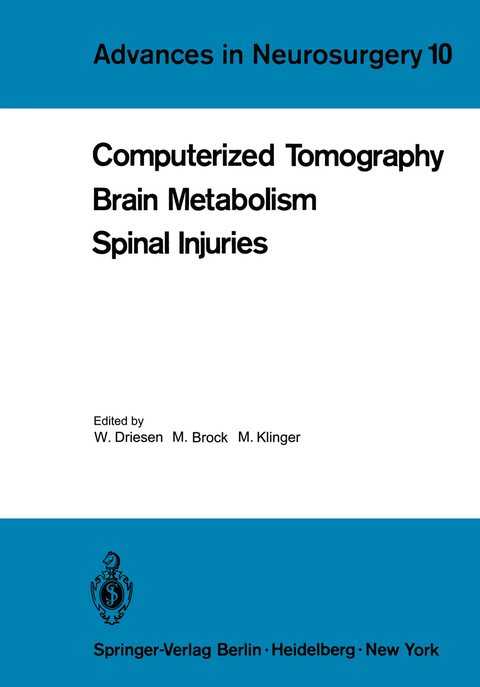 Computerized Tomography Brain Metabolism Spinal Injuries - 