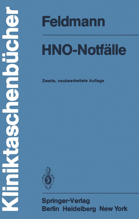 HNO-Notfälle - H. Feldmann