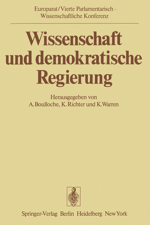 Wissenschaft und demokratische Regierung - 