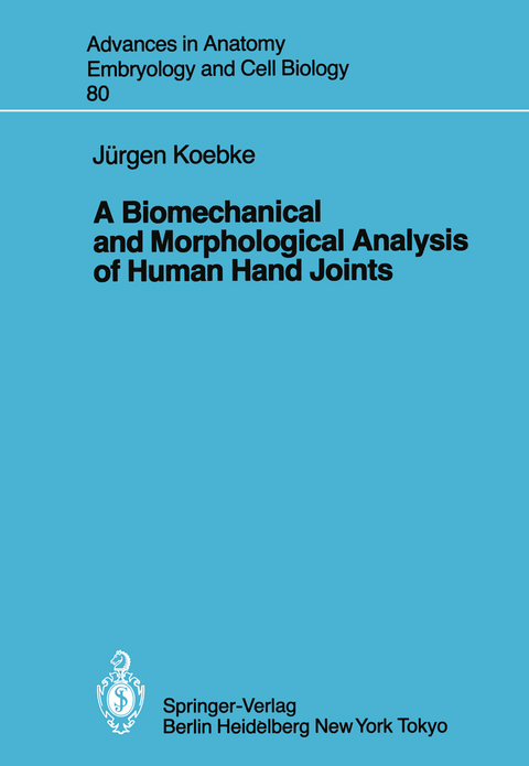 A Biomechanical and Morphological Analysis of Human Hand Joints - J. Koebke