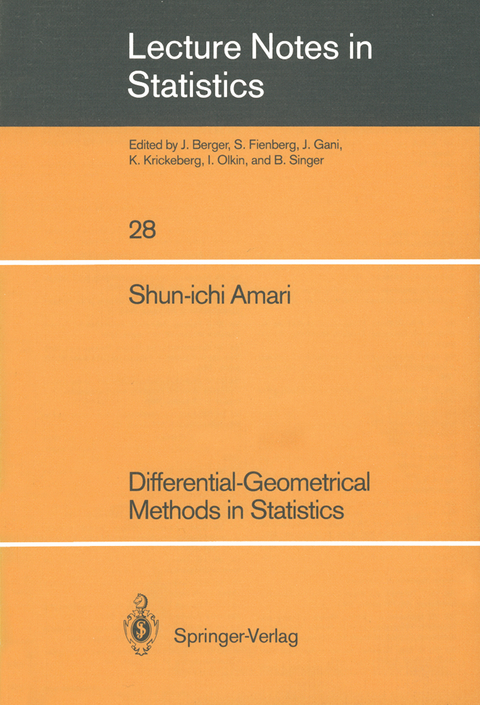 Differential-Geometrical Methods in Statistics - Shun-ichi Amari