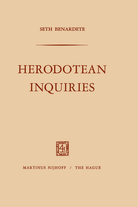 Herodotean Inquiries - S. Benardete