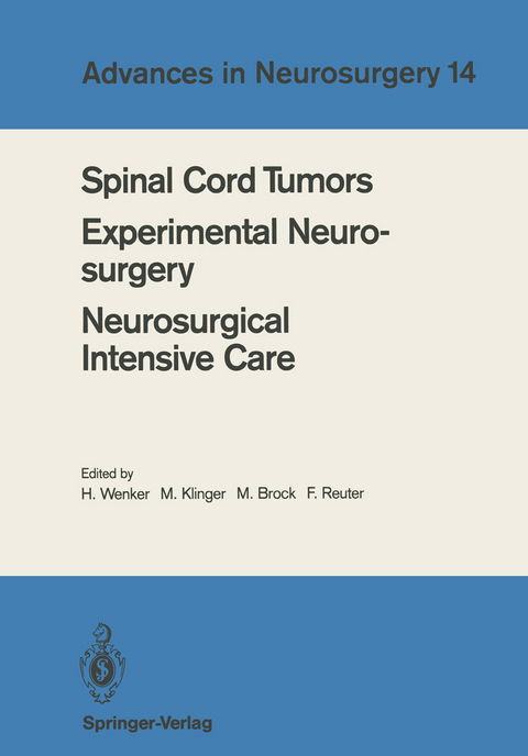 Spinal Cord Tumors Experimental Neurosurgery Neurosurgical Intensive Care - 