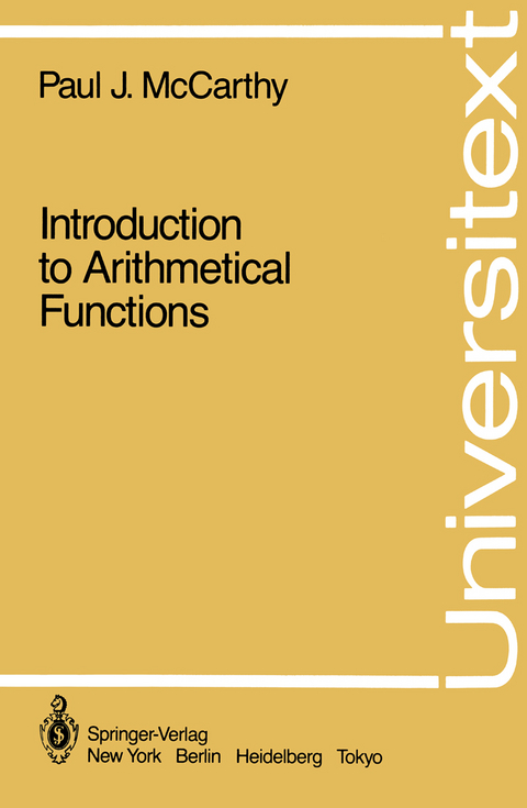 Introduction to Arithmetical Functions - Paul J. McCarthy