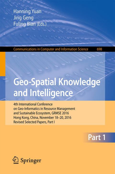 Geo-Spatial Knowledge and Intelligence - 