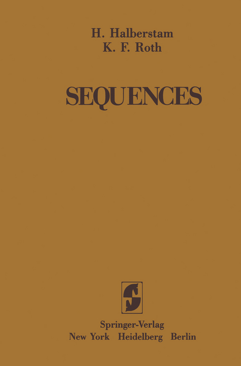 Sequences - H. Halberstam, K.F. Roth