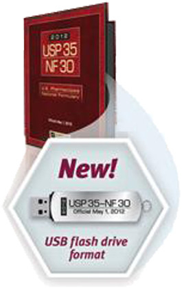USP35 -NF30 USB-Stick 2012
United States Pharmacopoeia and National Formulary 2012
single user USB-Stick