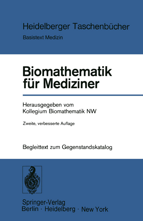 Biomathematik für Mediziner - 