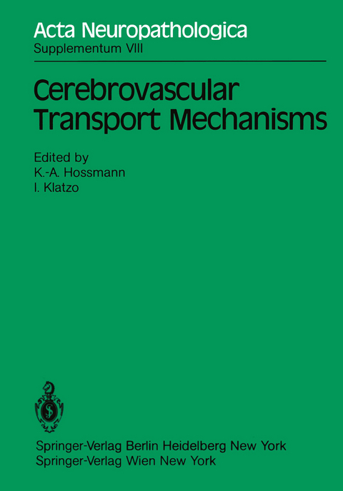 Cerebrovascular Transport Mechanisms - 