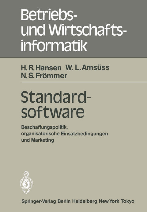 Standardsoftware - H. R. Hansen, W. L. Amsüss, N. S. Frömmer