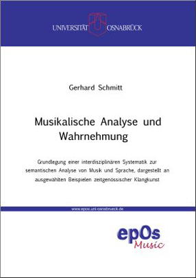 Musikalische Analyse und Wahrnehmung - Gerhard Schmitt