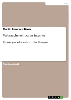 Verbraucherschutz im Internet - Martin Bernhard Bauer