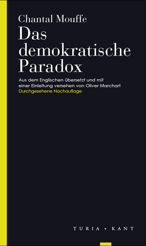 Das demokratische Paradox - Chantal Mouffe