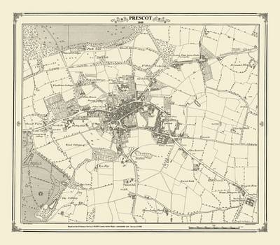 Prescot 1848 Map