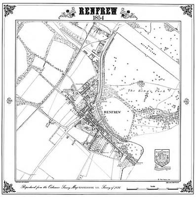 Renfrew 1854 Map - Peter J. Adams