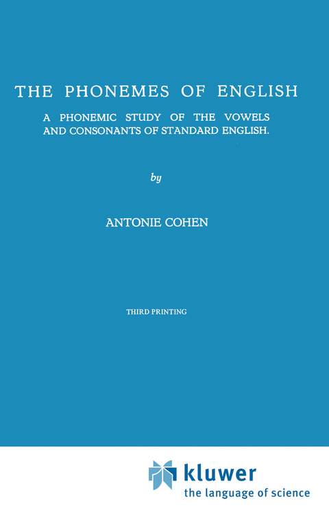 The Phonemes of English - A. Cohen
