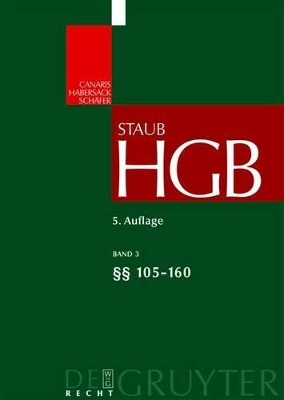 Handelsgesetzbuch / §§ 105-160