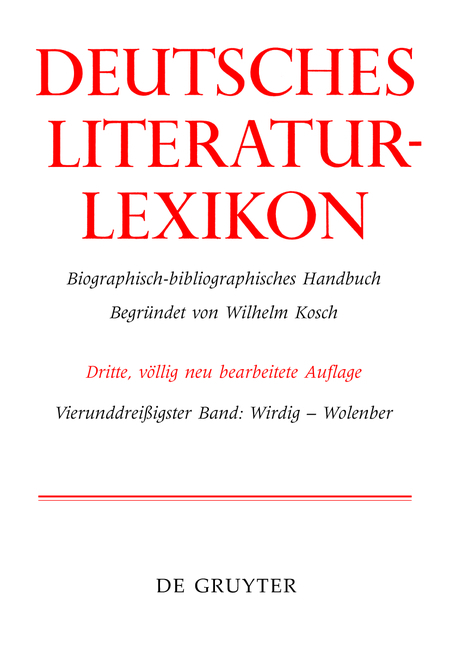 Deutsches Literatur-Lexikon / Wirdig - Wol - 