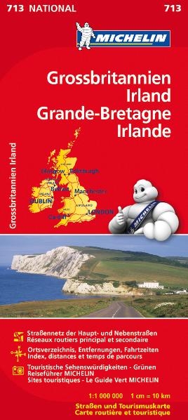 Michelin Karte Großbritannien, Irland. Grande-Bretagne, Irlande