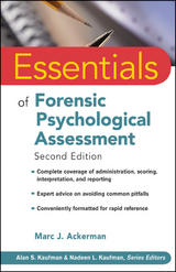 Essentials of Forensic Psychological Assessment -  Marc J. Ackerman