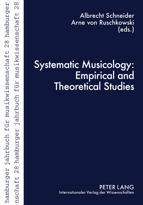Systematic Musicology: Empirical and Theoretical Studies - 