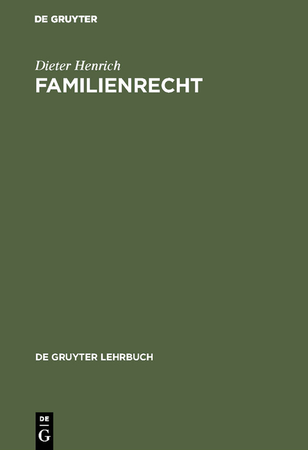 Familienrecht - Dieter Henrich