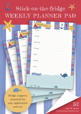 Stick-on-the-fridge Weekly Planner Pad: Maritime -  Press Peony