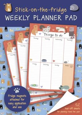 Stick-on-the-fridge Weekly Planner Pad: Cute Cats -  Press Peony